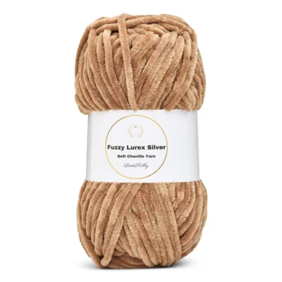 LindeHobby Fuzzy Chenille Silver Lurex
